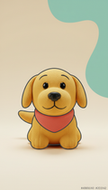 Plush Squeaky Dog Toy with Fuzzy Texture