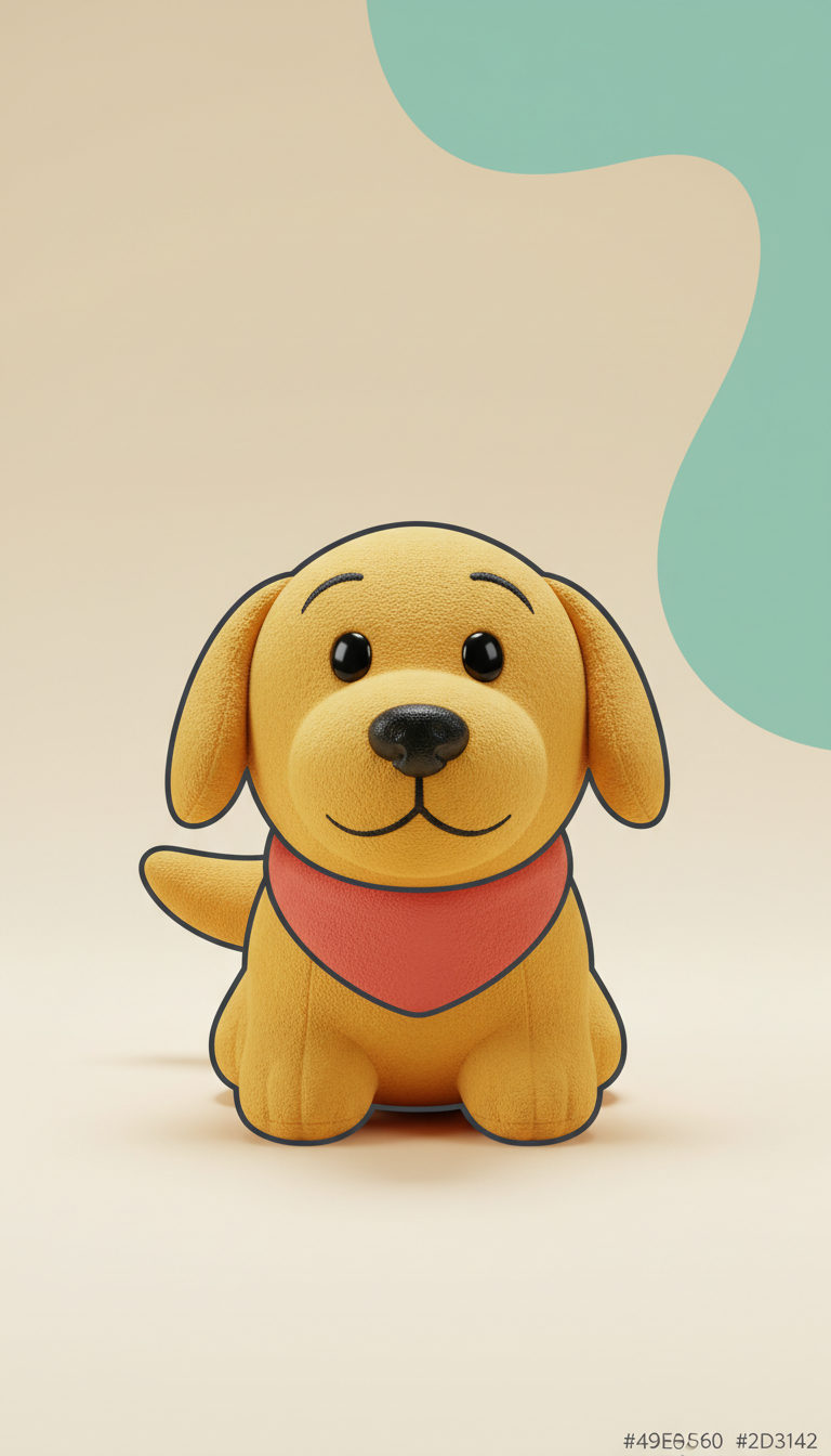Plush Squeaky Dog Toy with Fuzzy Texture